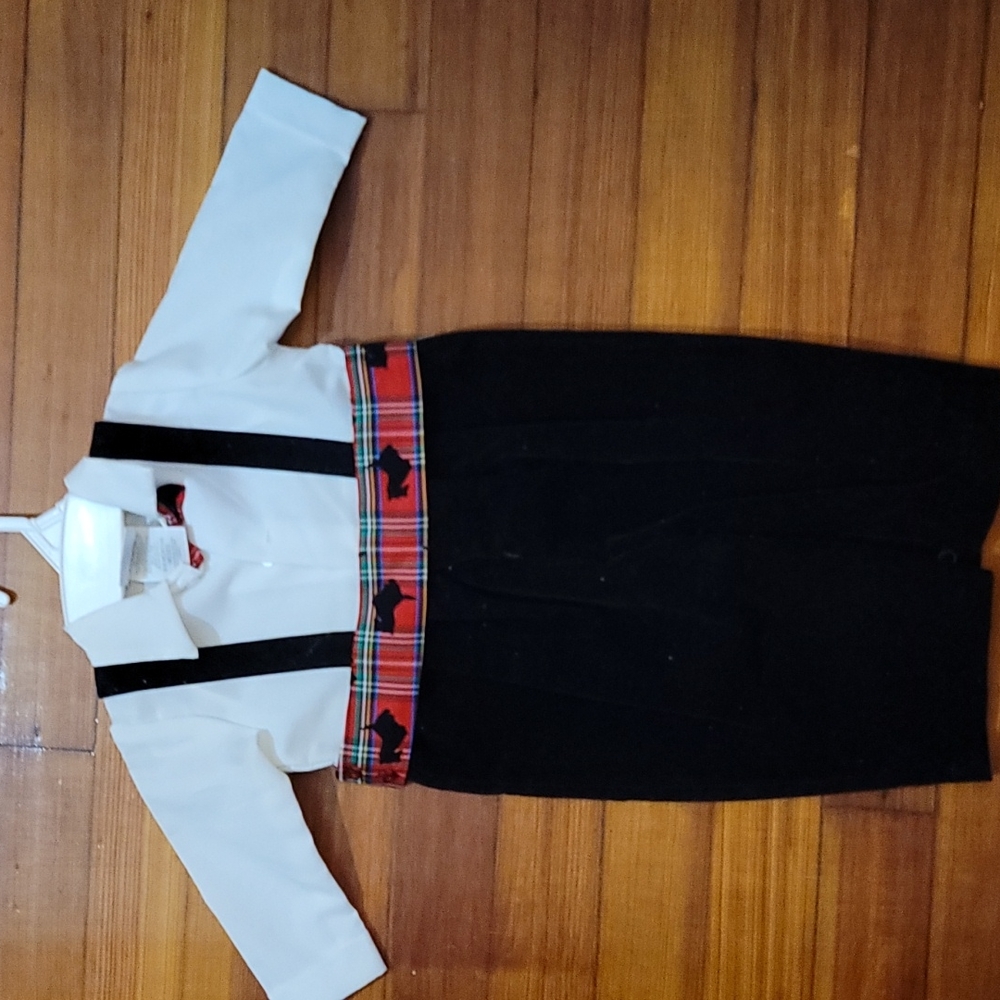 Michael James size 6/9 months black/white/red